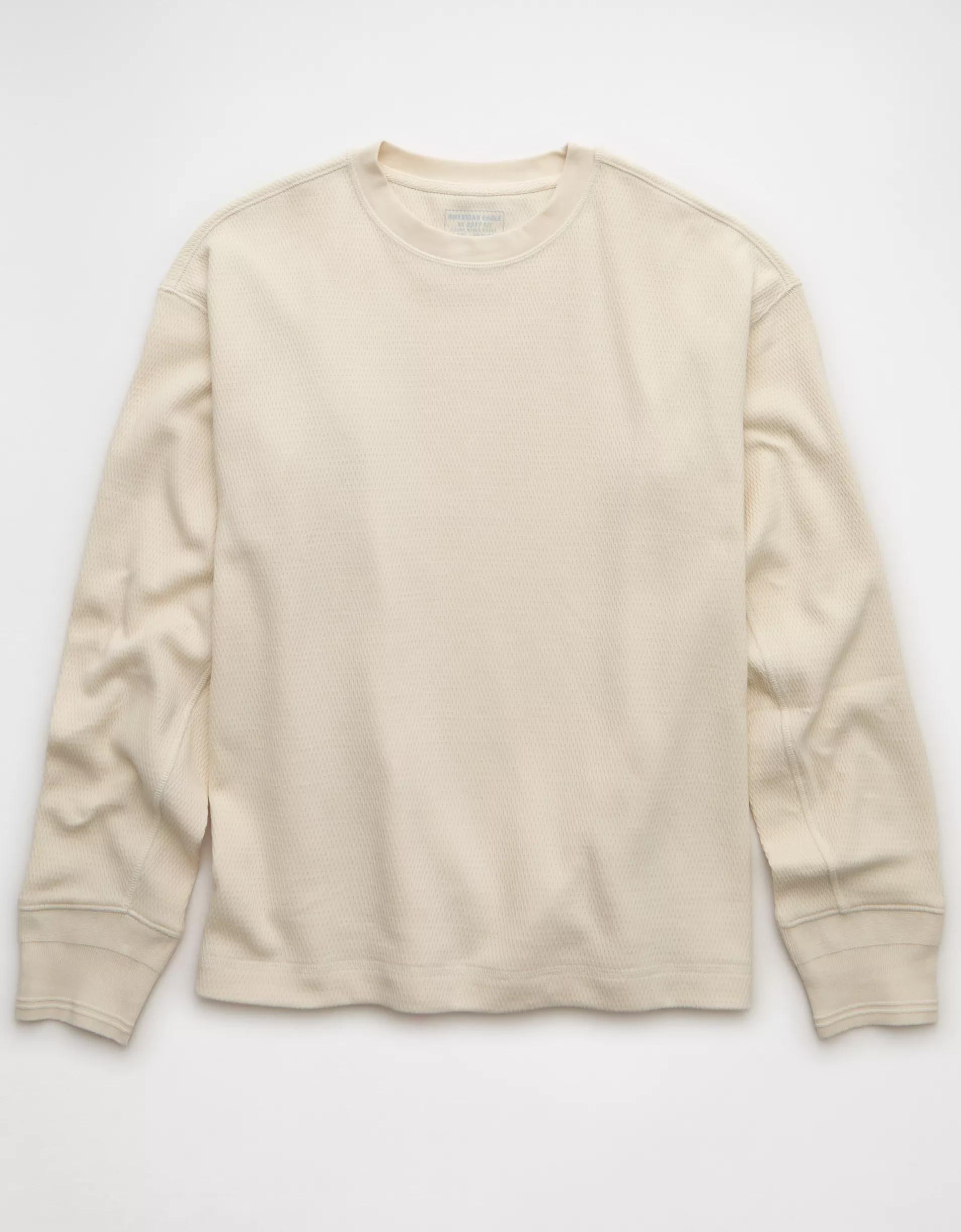 AE Boxy Washed Thermal Shirt Product Image
