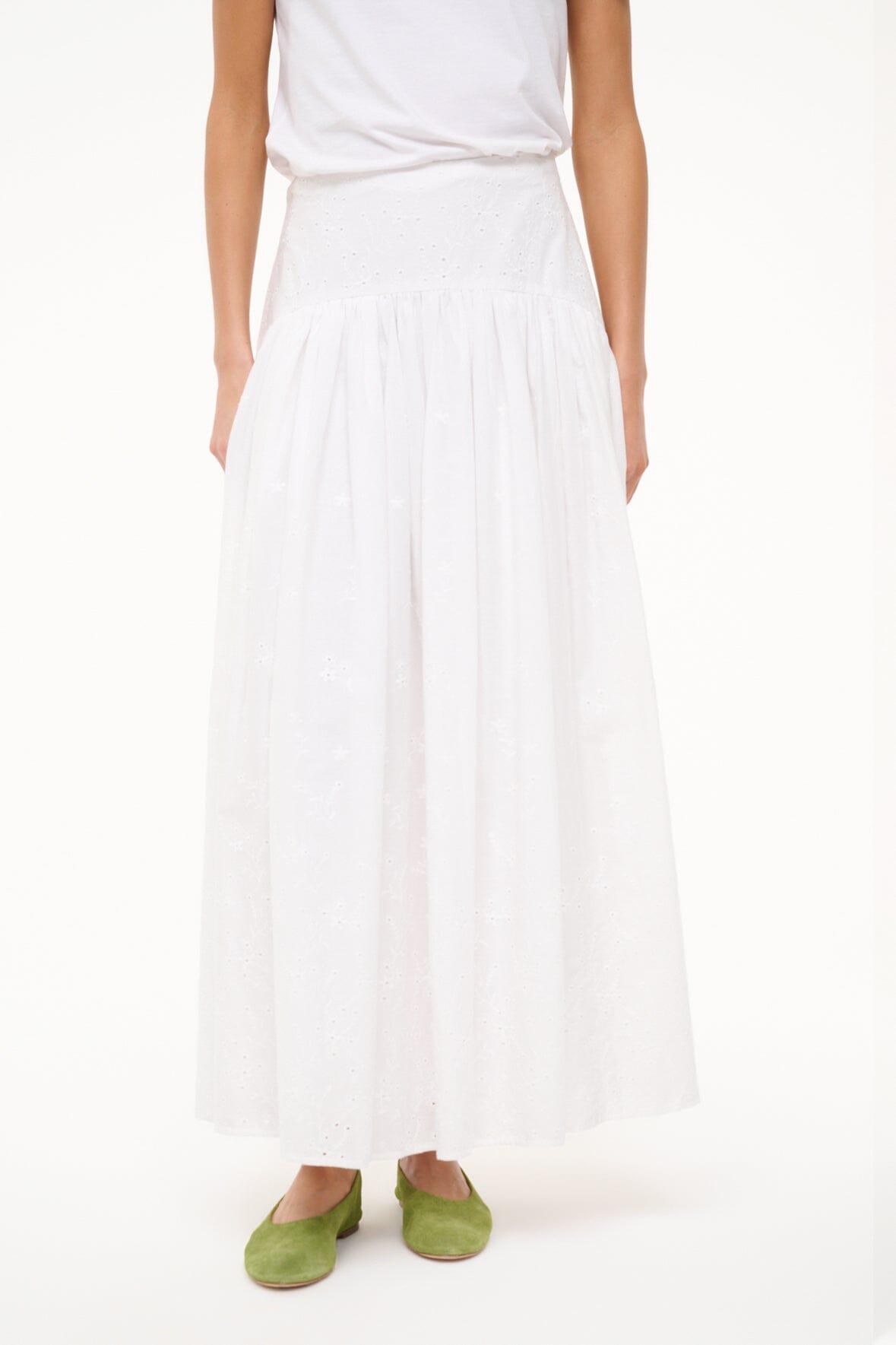 PROCIDA SKIRT | WHITE EYELET Product Image