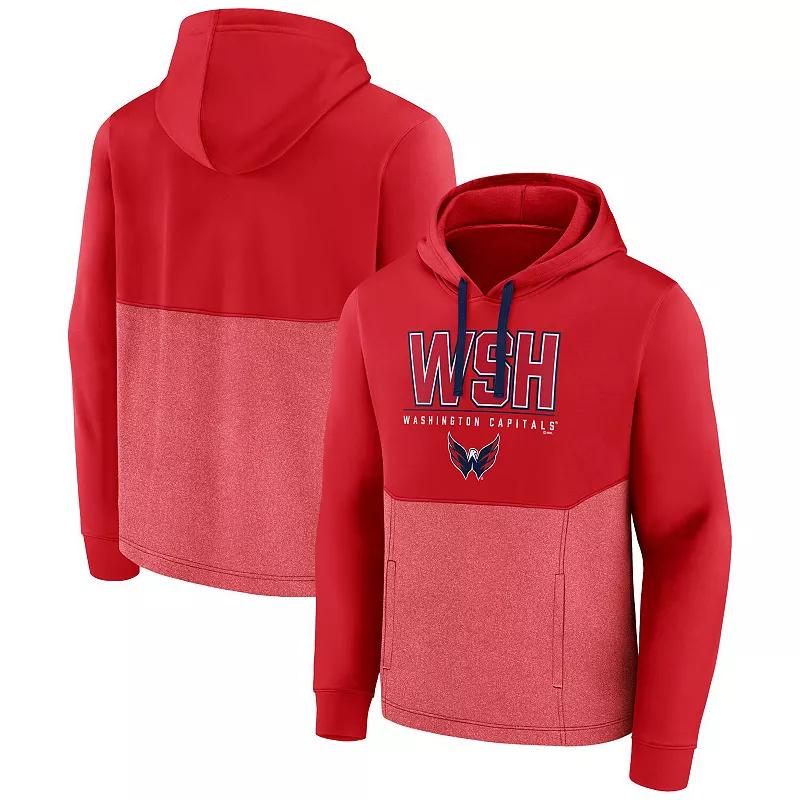 Men's Fanatics Branded Red Chicago Blackhawks Successful Tri-Blend Pullover Hoodie,  Product Image
