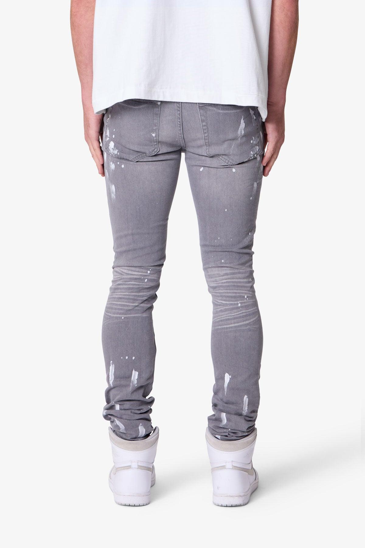 X504 Stretch Skinny Denim - Grey Product Image