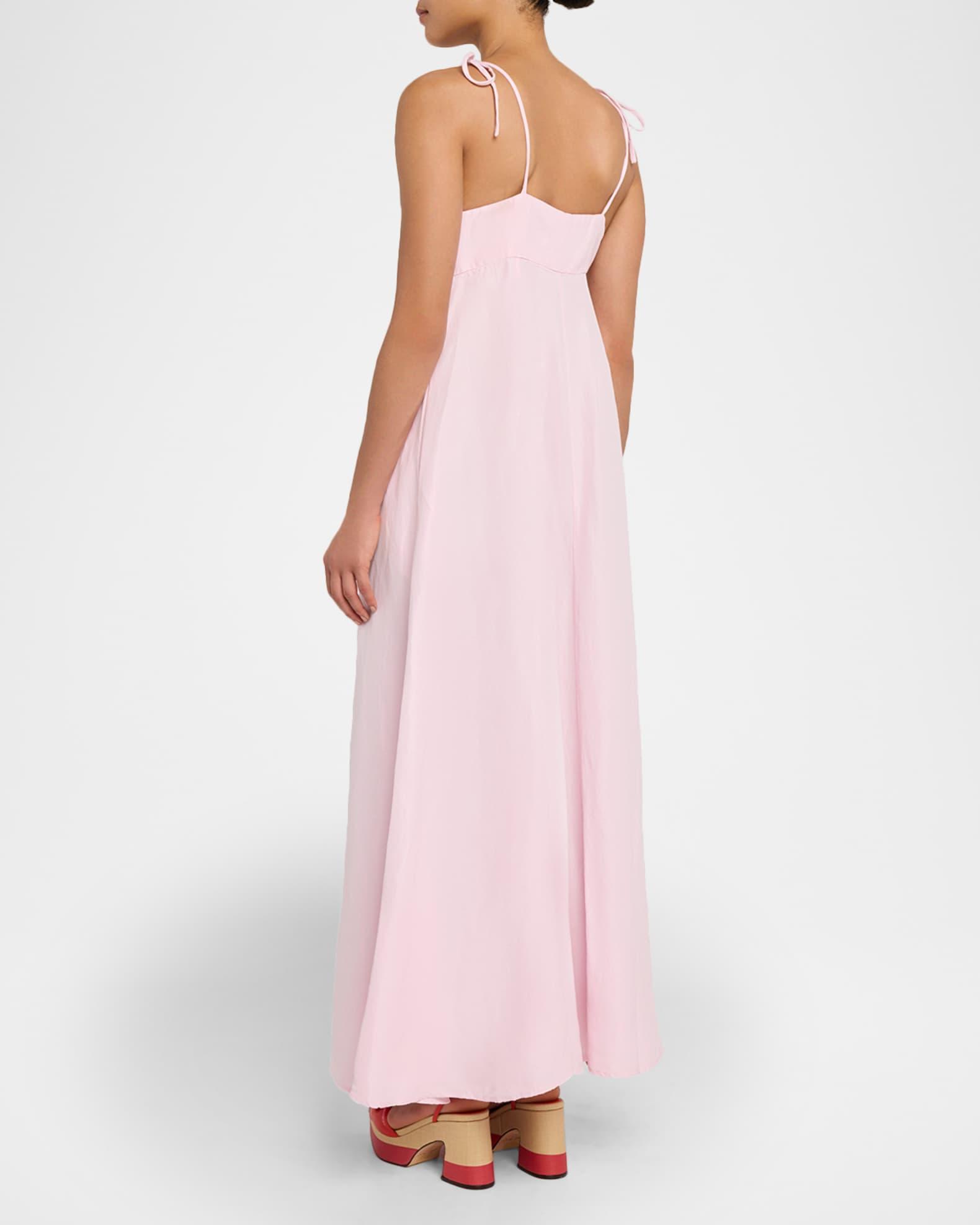 High Garden Sleeveless Button-Front Maxi Dress Product Image