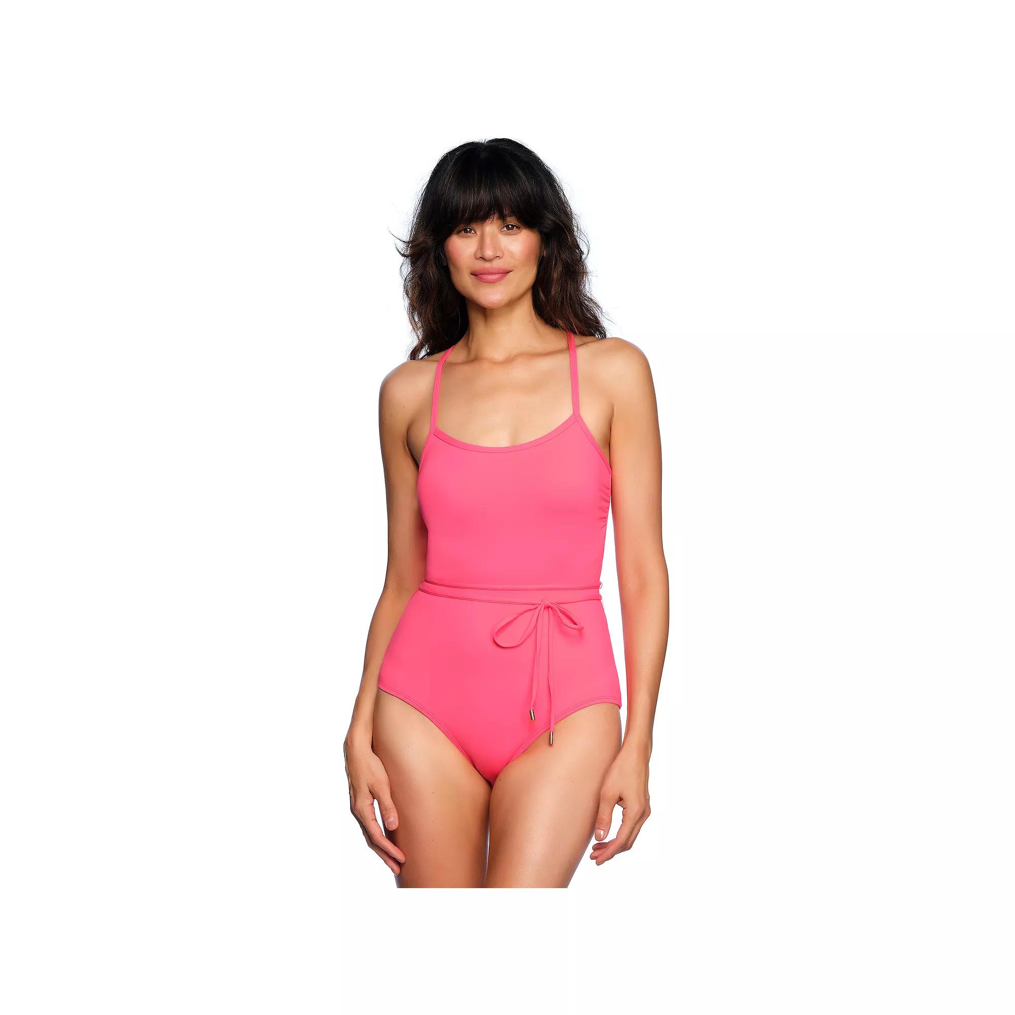 LOFT One-Piece Tie Waist Swimsuit, Women's,  Product Image