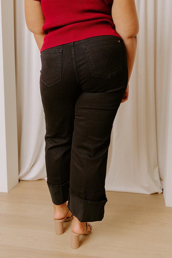 JUDY BLUE Kiara High Waist Wide Leg Jean Curves Product Image