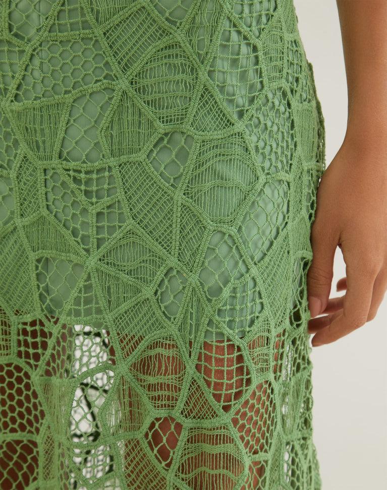 Hollie Midi Dress - Aloe Product Image