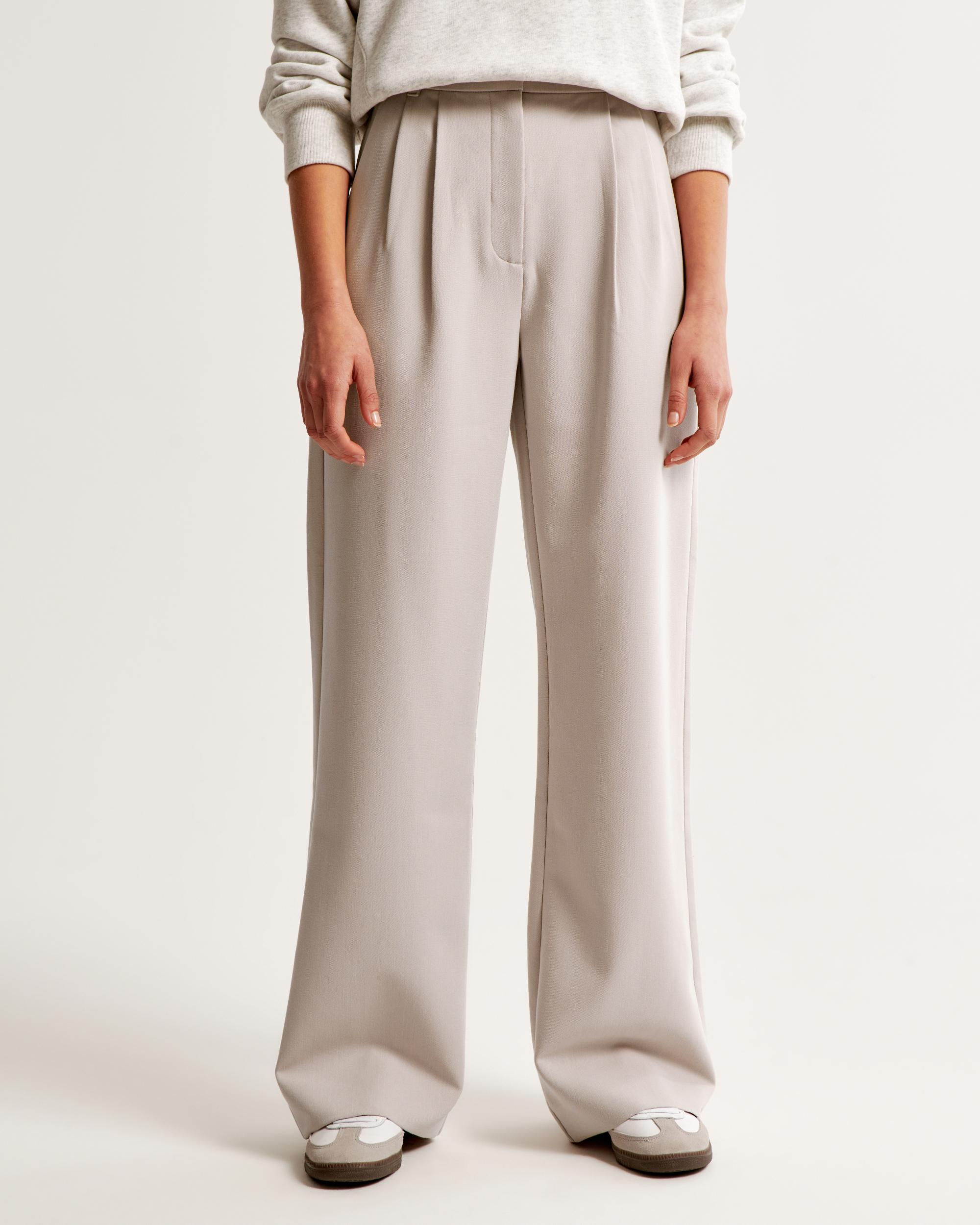 A&F Sloane Tailored Wide Leg Pant Product Image