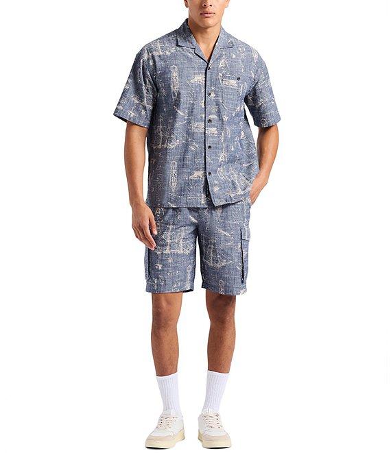 Buffalo David Bitton Sonix Printed Short Sleeve Woven Shirt Product Image