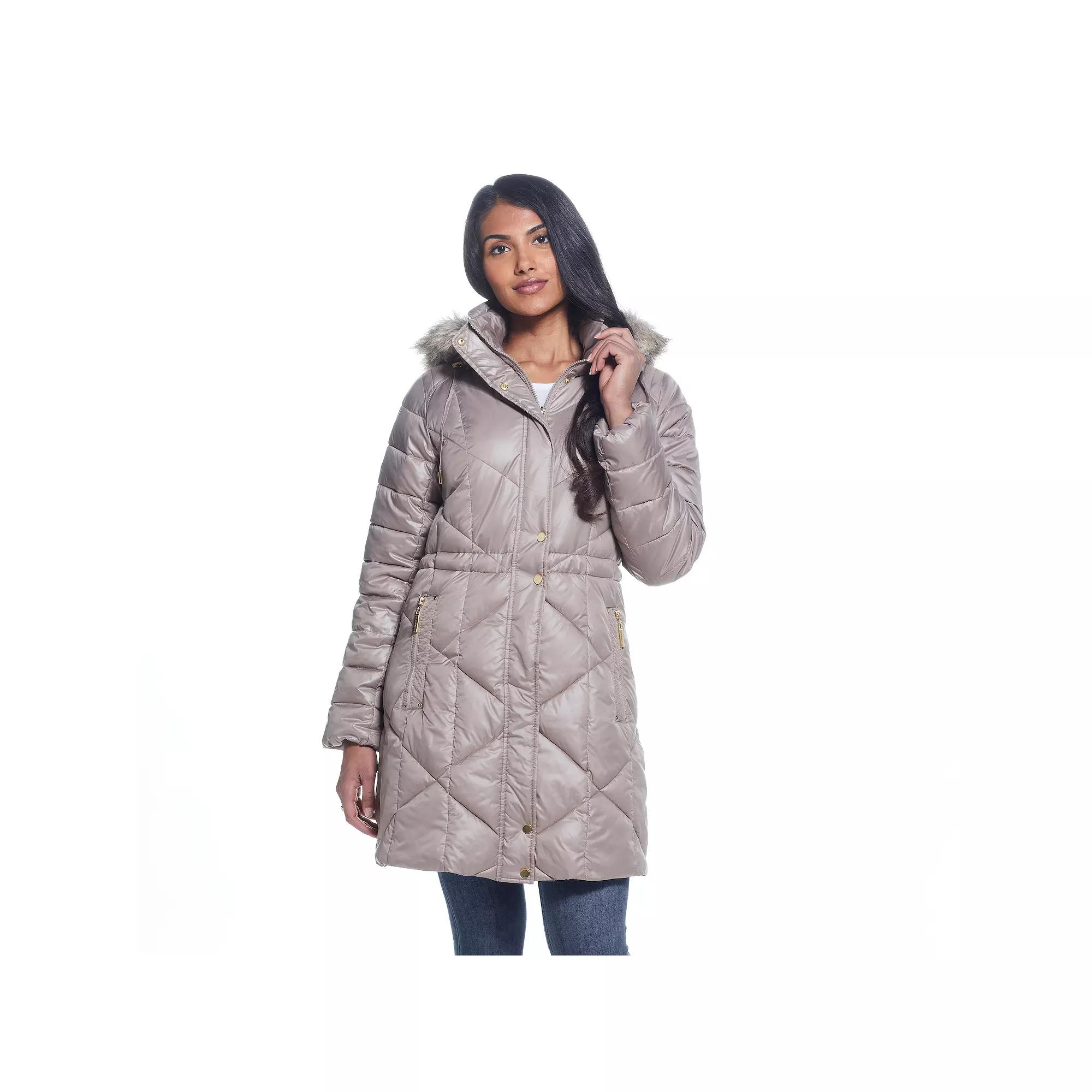 Women's Weathercast Hood Quilted Puffer Coat,  Product Image