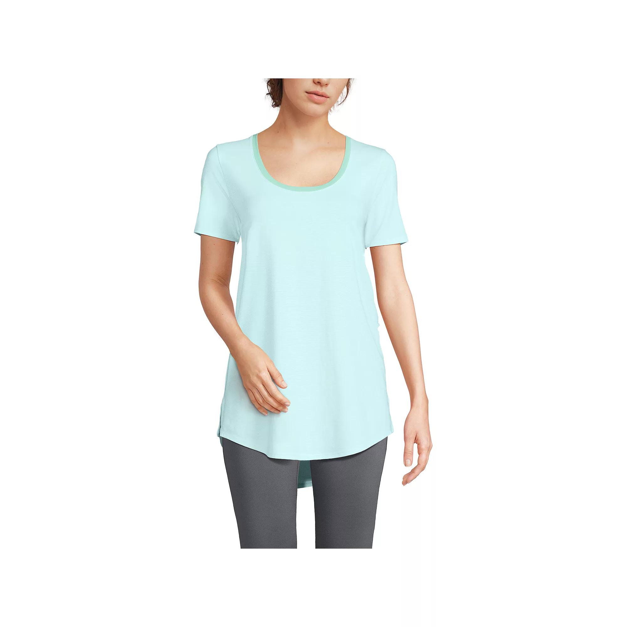 Women’s Lands' End Short Sleeve Tunic T-Shirt, Women's,  Product Image