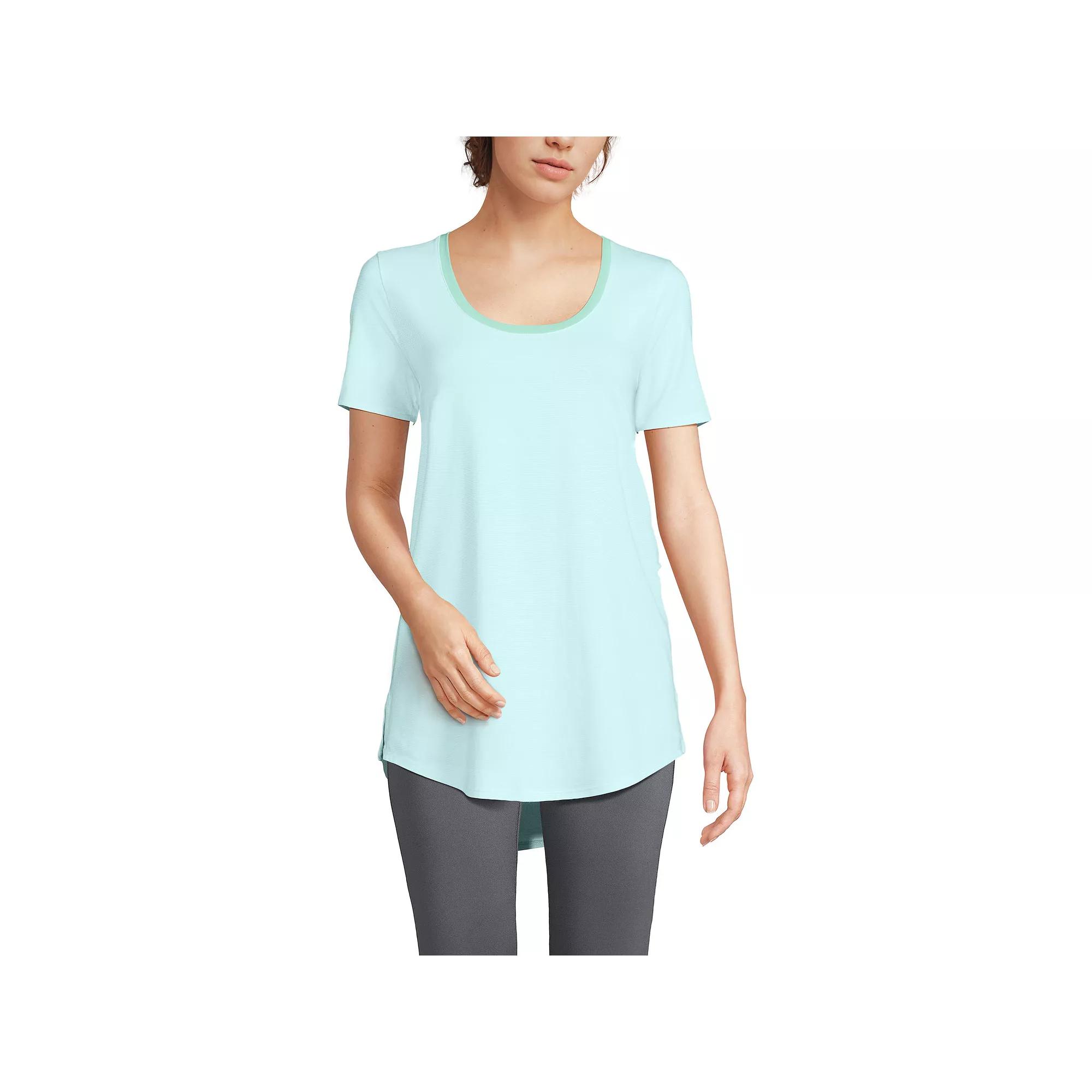 Women’s Lands' End Short Sleeve Tunic T-Shirt, Women's,  Product Image
