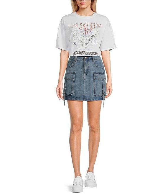 C&V Chelsea & Violet Oversized Lost Angeles Graphic T-Shirt Product Image