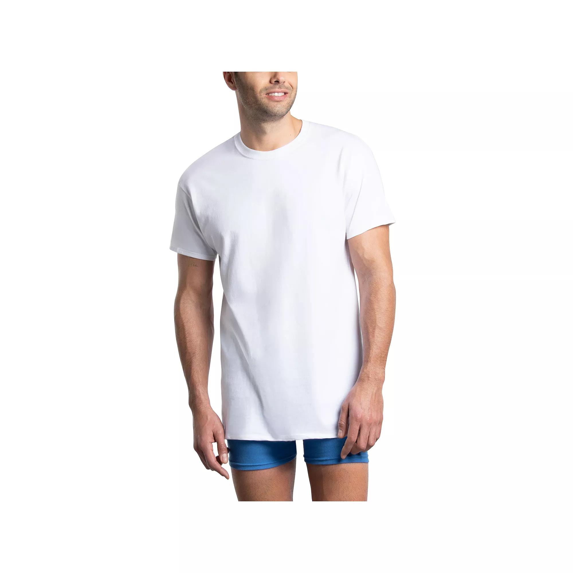 Men's Fruit of the Loom® 4-Pack Premium Cotton Undershirts,  Product Image