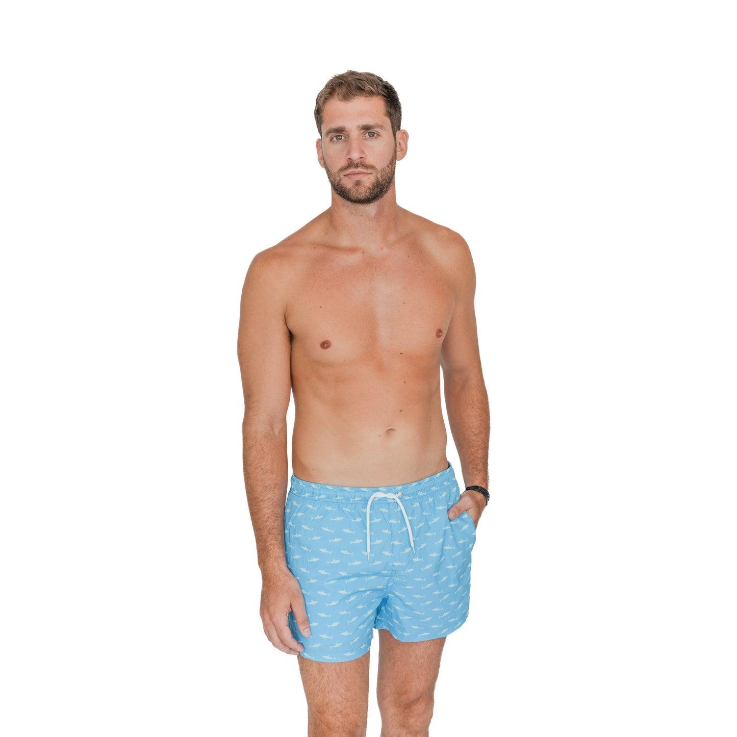 Bermies Shark Bay Swim Trunks Male Product Image