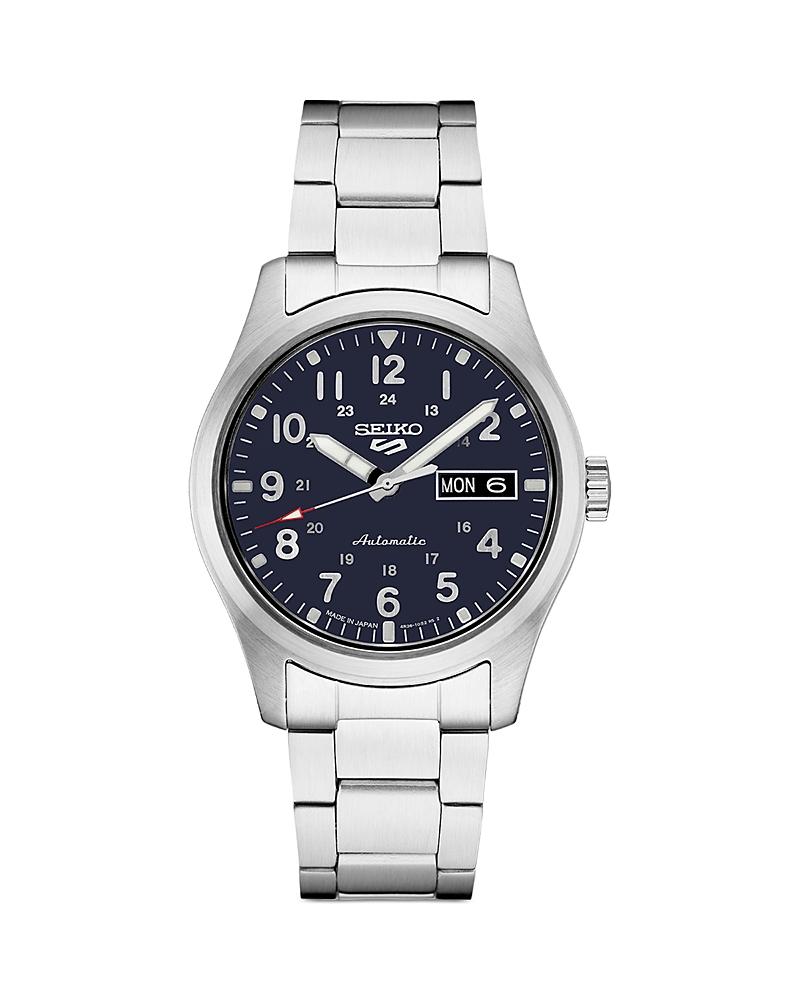 Seiko Mens Seiko 5 Sports Automatic Black Silicone Strap Watch Product Image