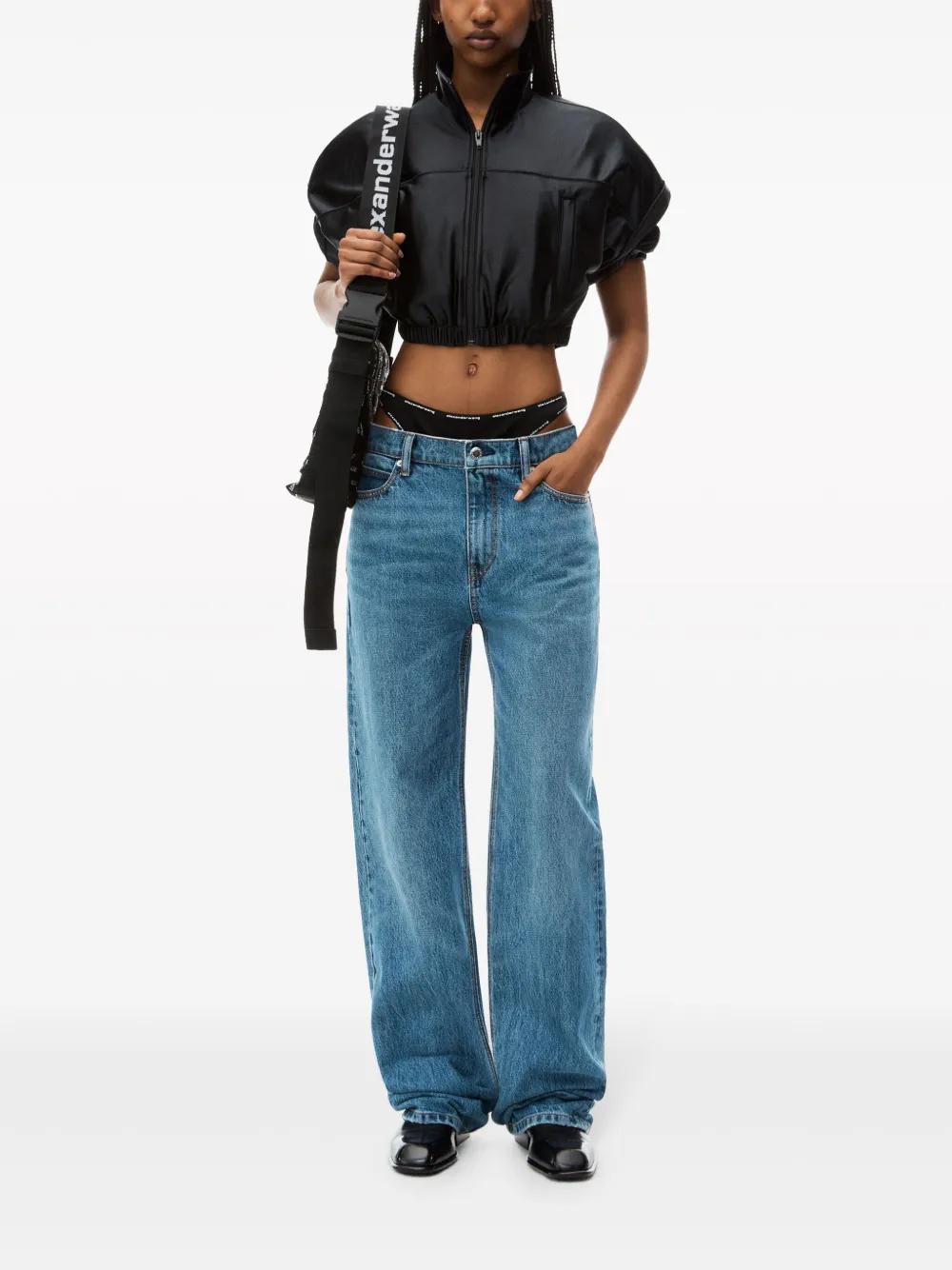 logo-waistband straight-leg jeans Product Image