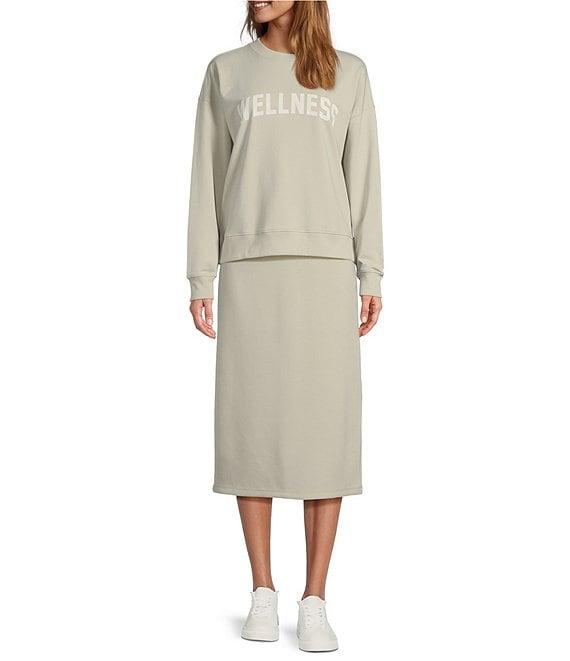 Antonio Melani Active Crew Neck Sleeveless Midi Sweater Dress Product Image