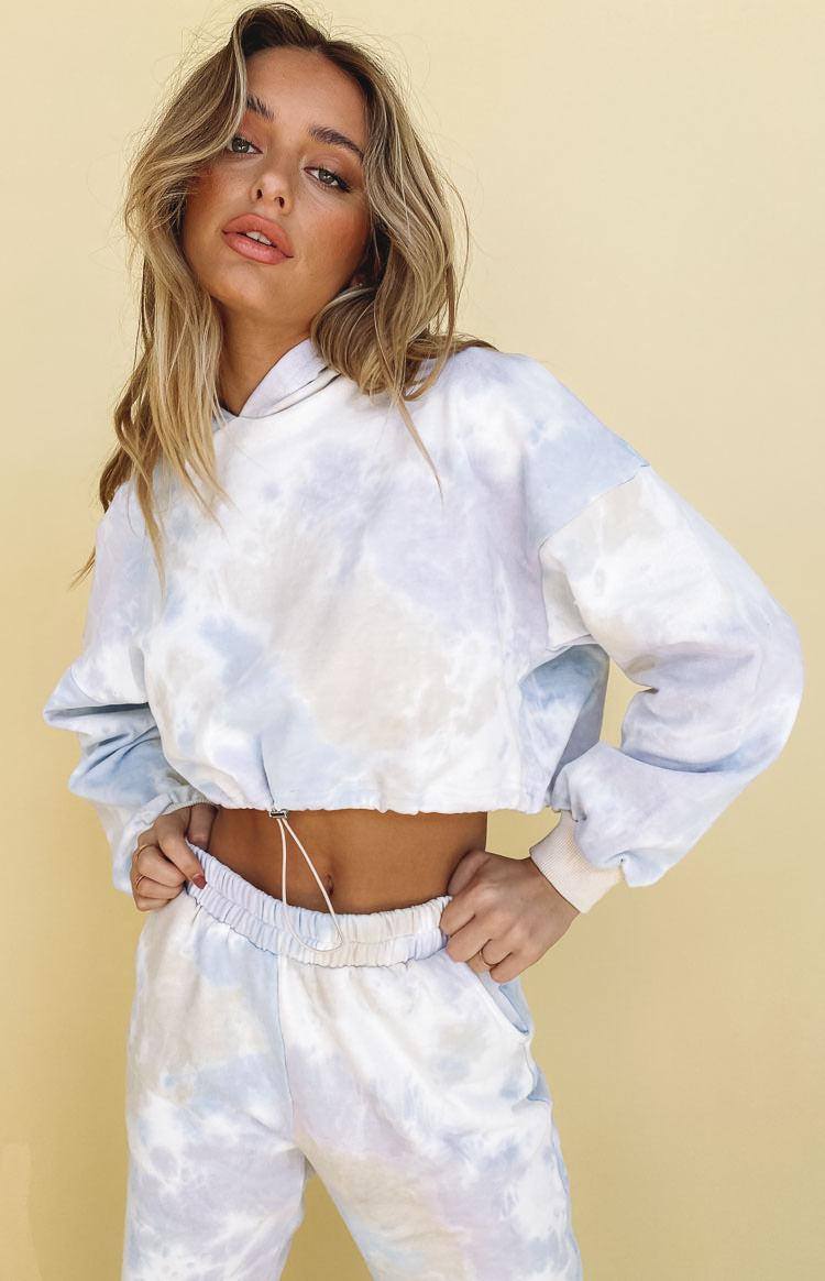 Skyfall Hoodie Purple Tie Dye Product Image