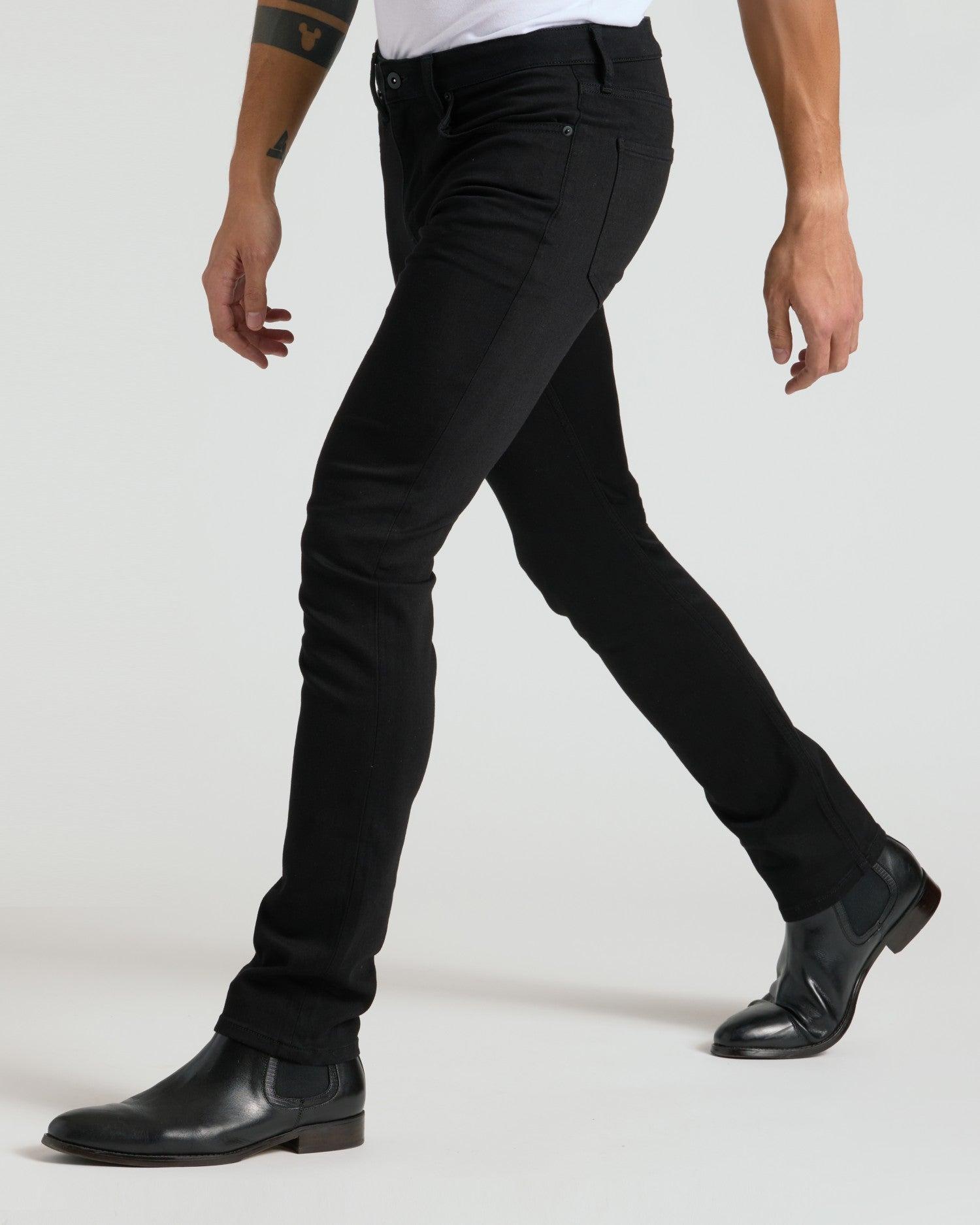 Black Wash Slim Comfort Stretch Jeans Product Image