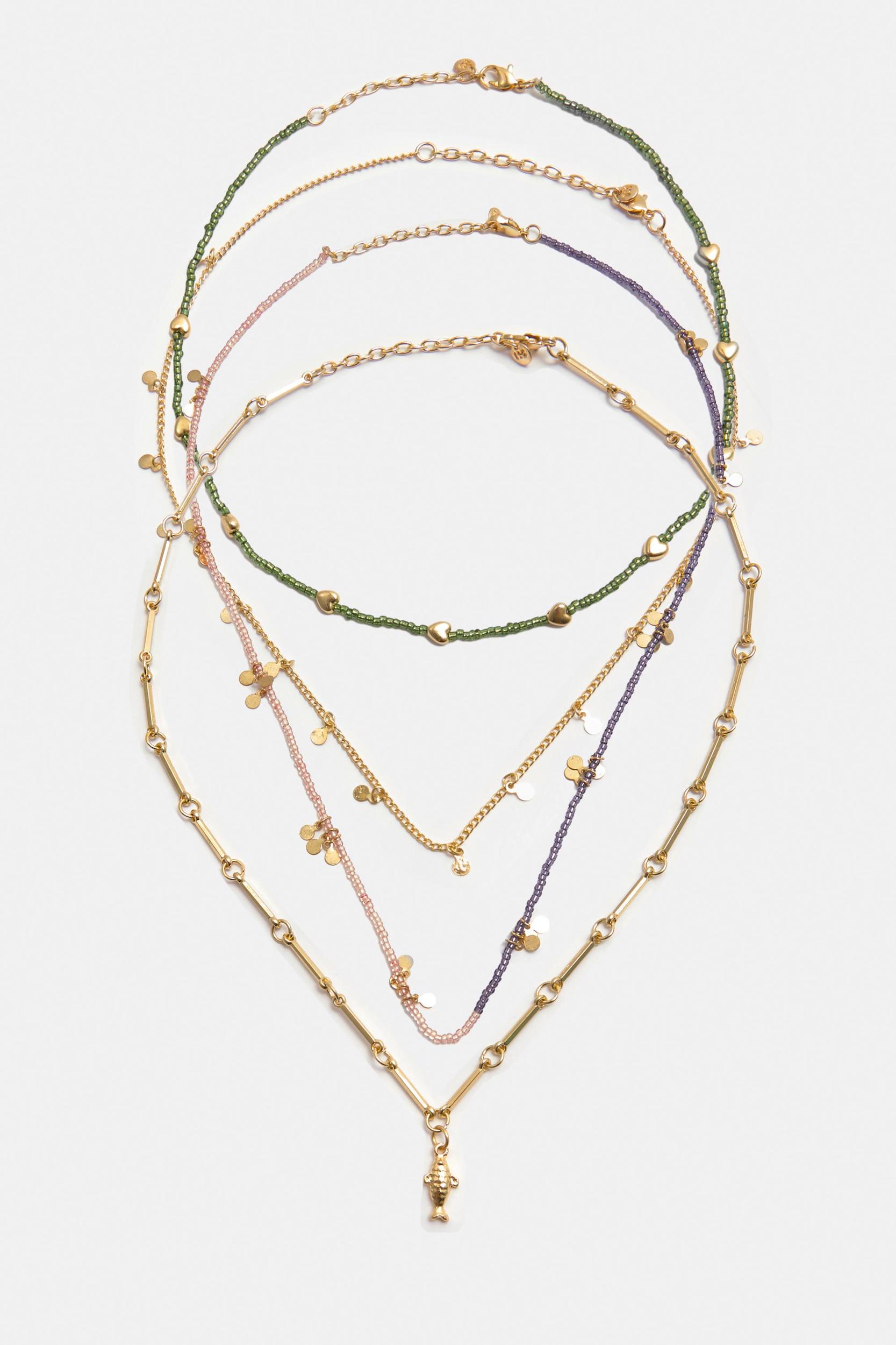Pack of 4 bead necklaces Product Image