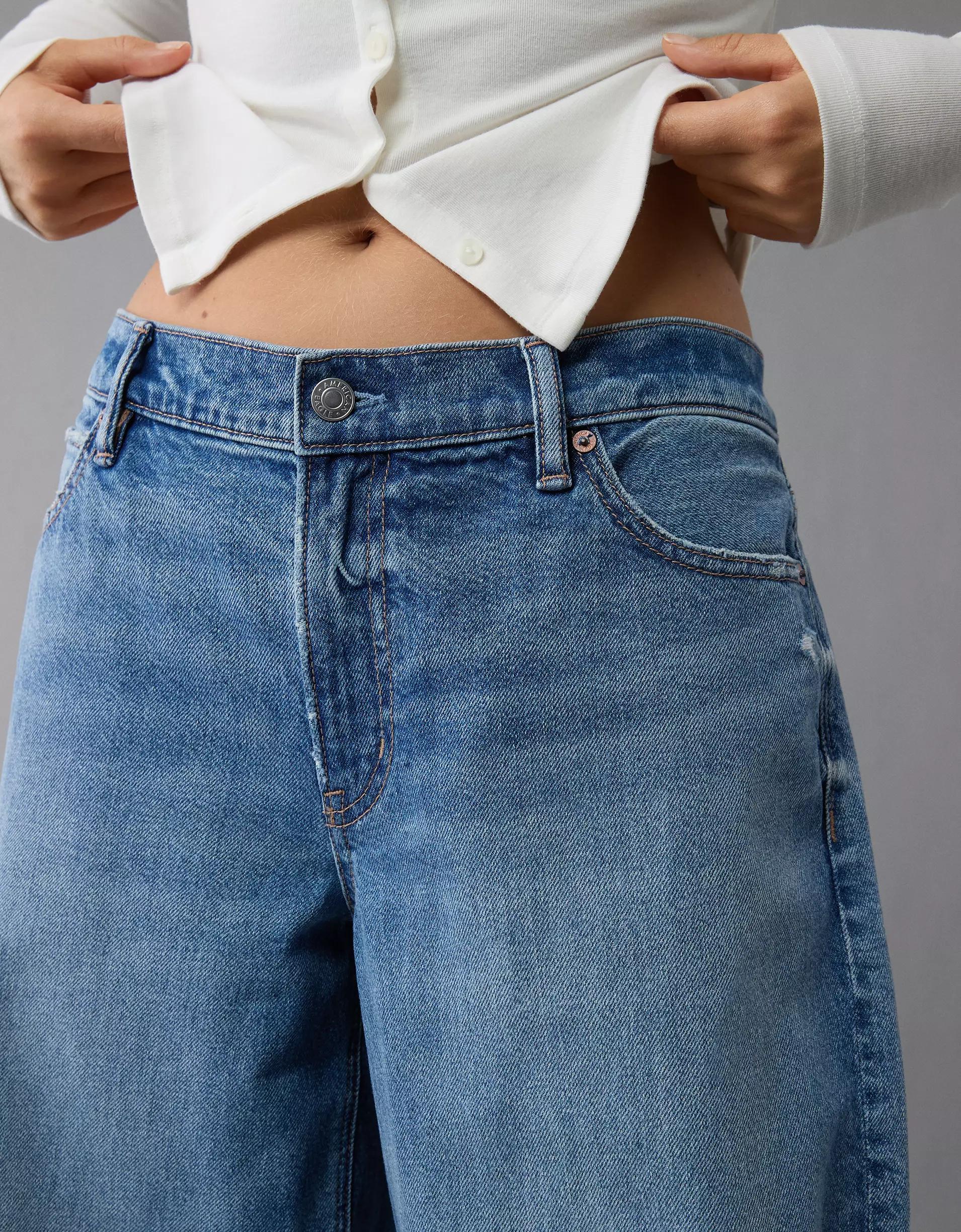 AE Strigid Low-Rise Baggy Barrel Jean Product Image