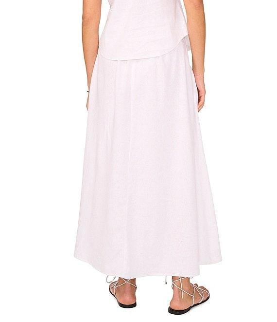 Vince Camuto A-Line Linen Blend Maxi Skirt Product Image