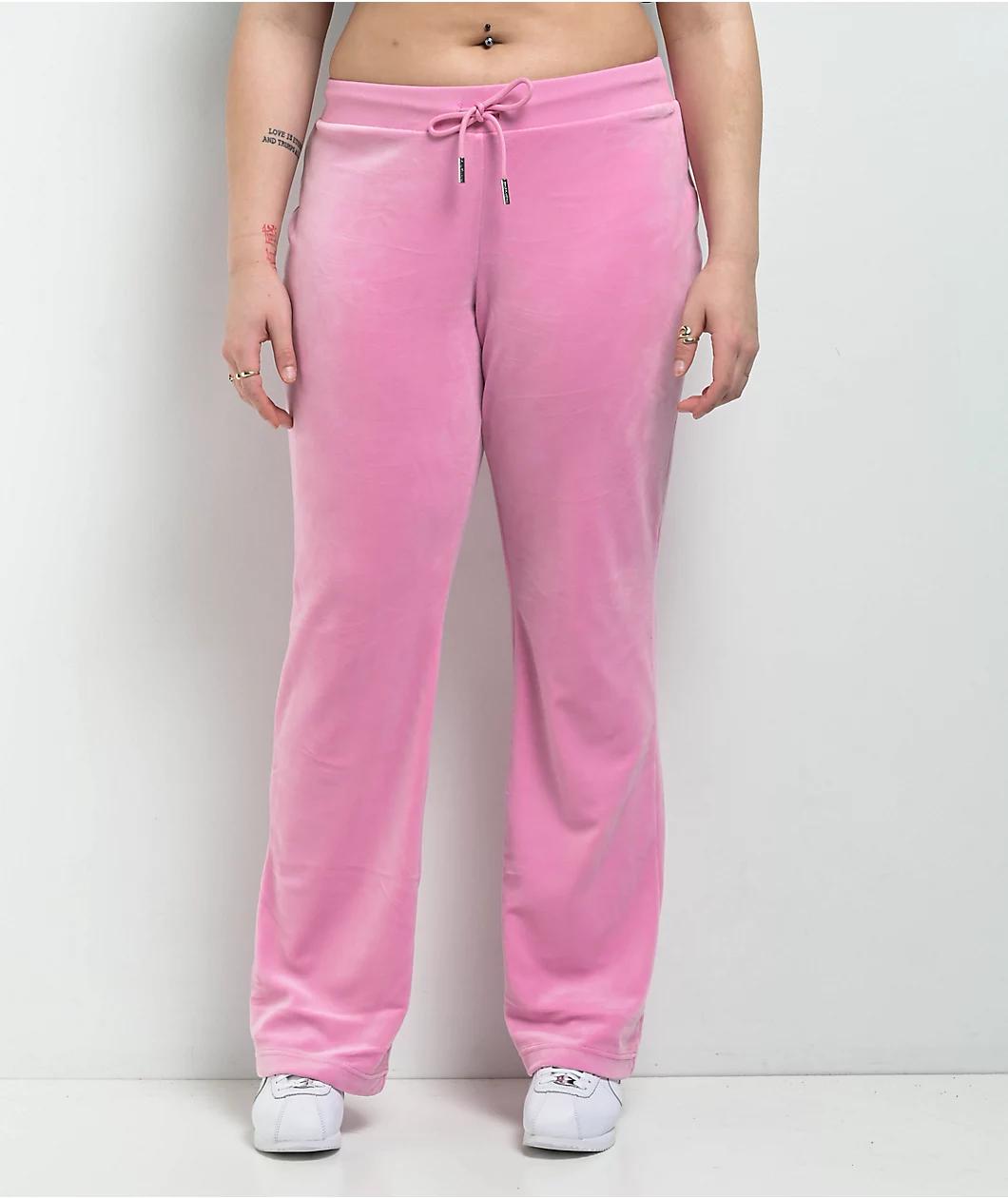 Juicy Couture OG Big Bling Fanciful Velour Track Pants Product Image