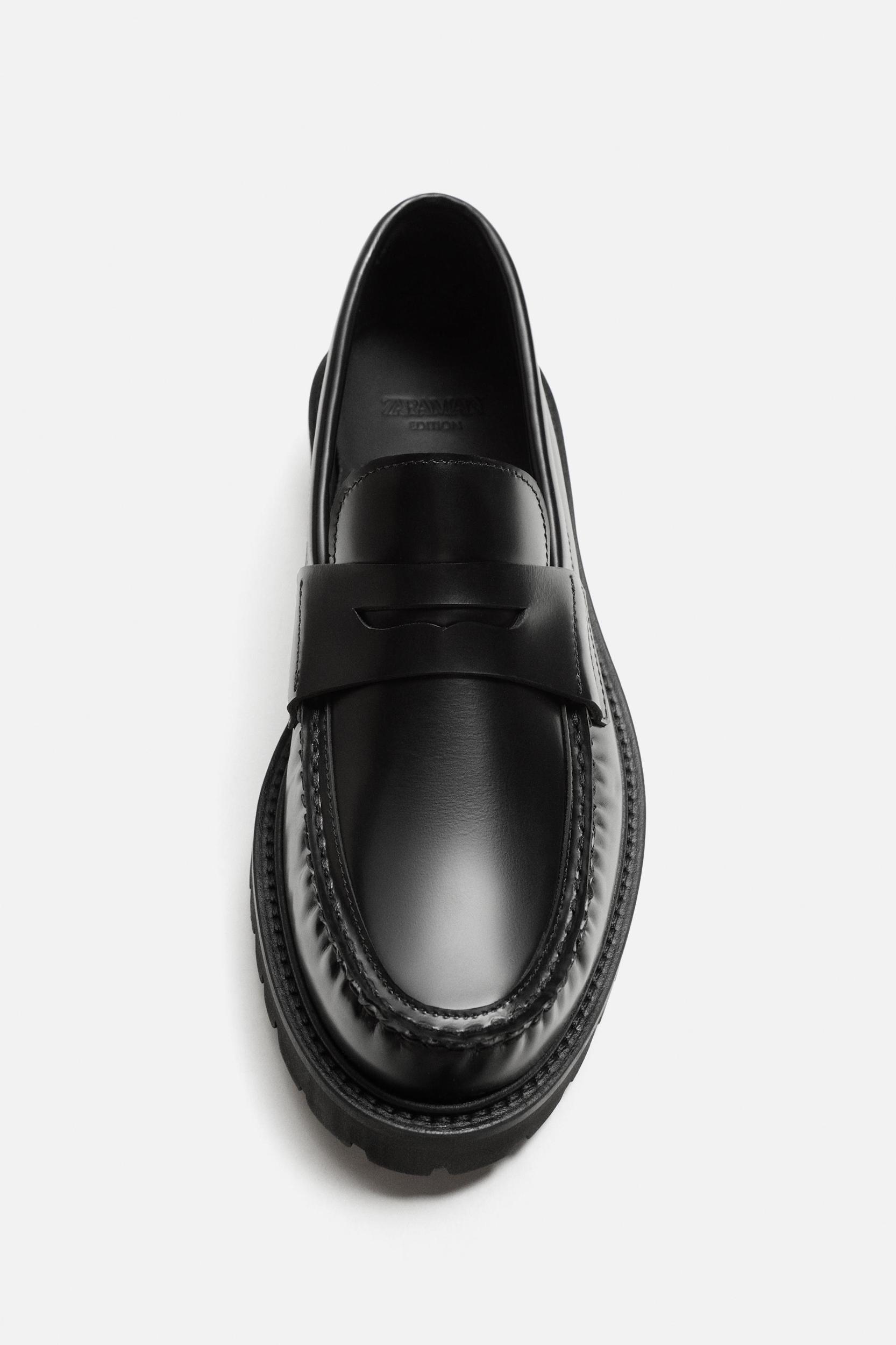 LEATHER PENNY LOAFERS Product Image