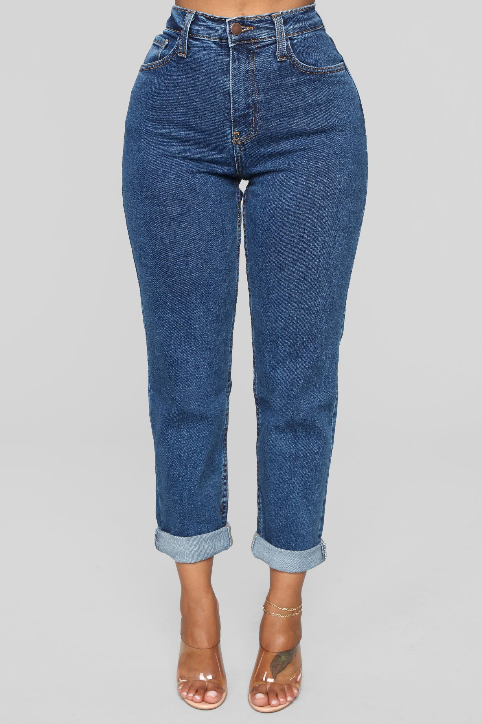 I Got It From My Mama Jeans - Dark Denim Product Image