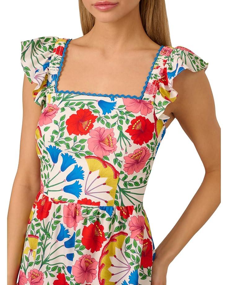 Women's Adrianna Papell Flutter Sleeveless Short Dress Product Image