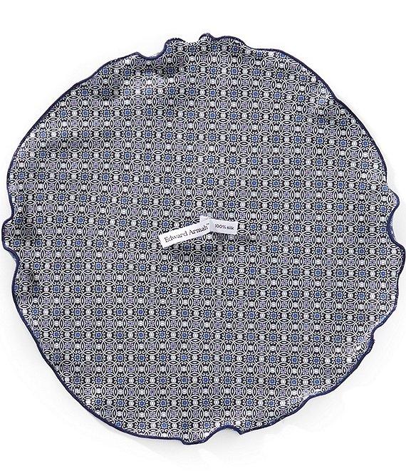 Edward Armah Connected Medallion Silk Pocket Square Product Image