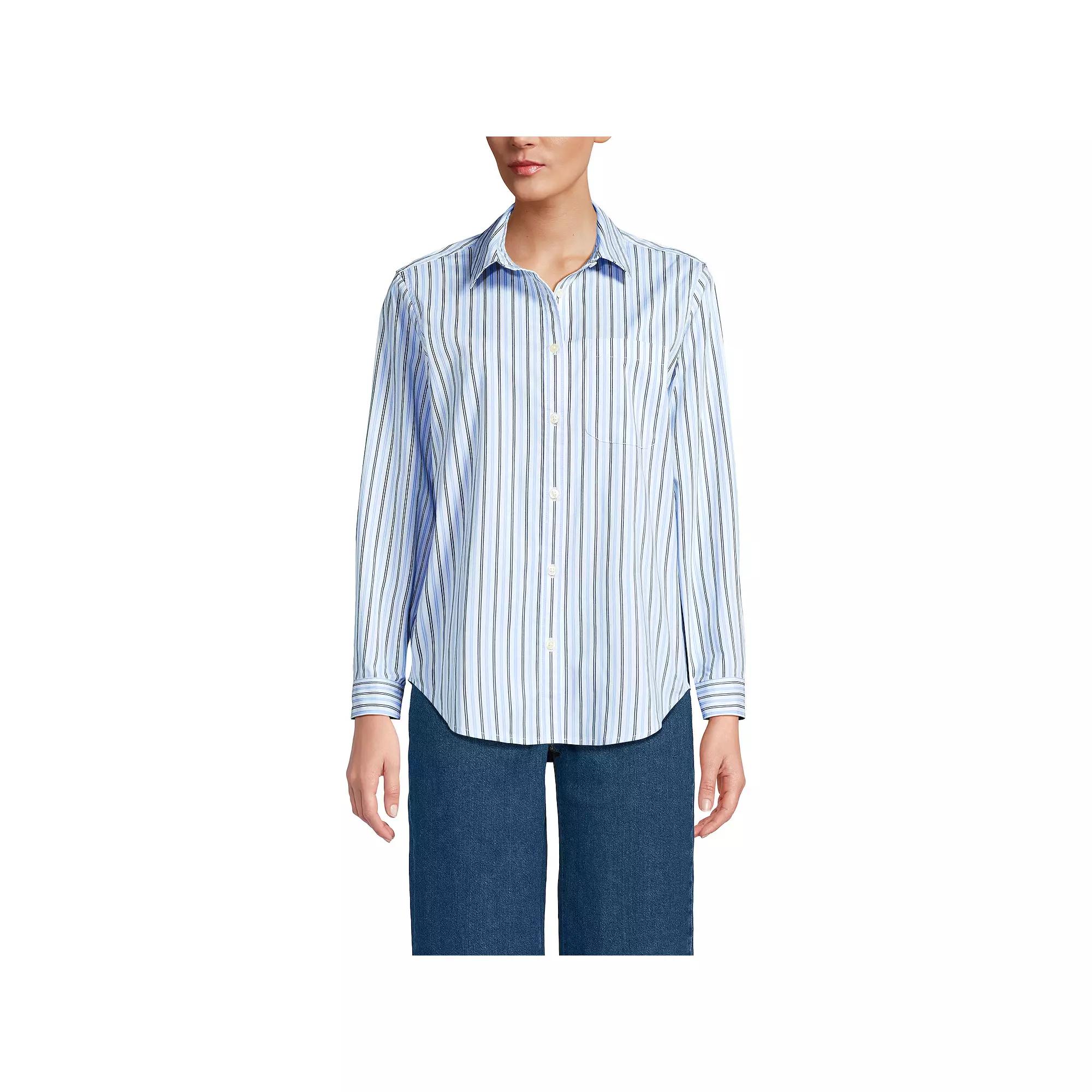 Women's Lands' End Cooling Button-Front Shirt,  Product Image