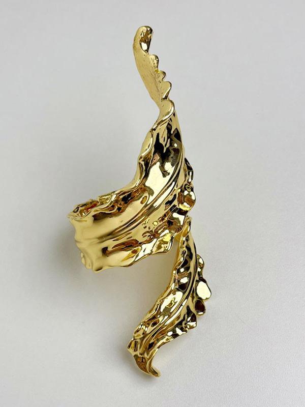 Geometric Pleated Shiny Solid Color Bracelet Accessories Product Image