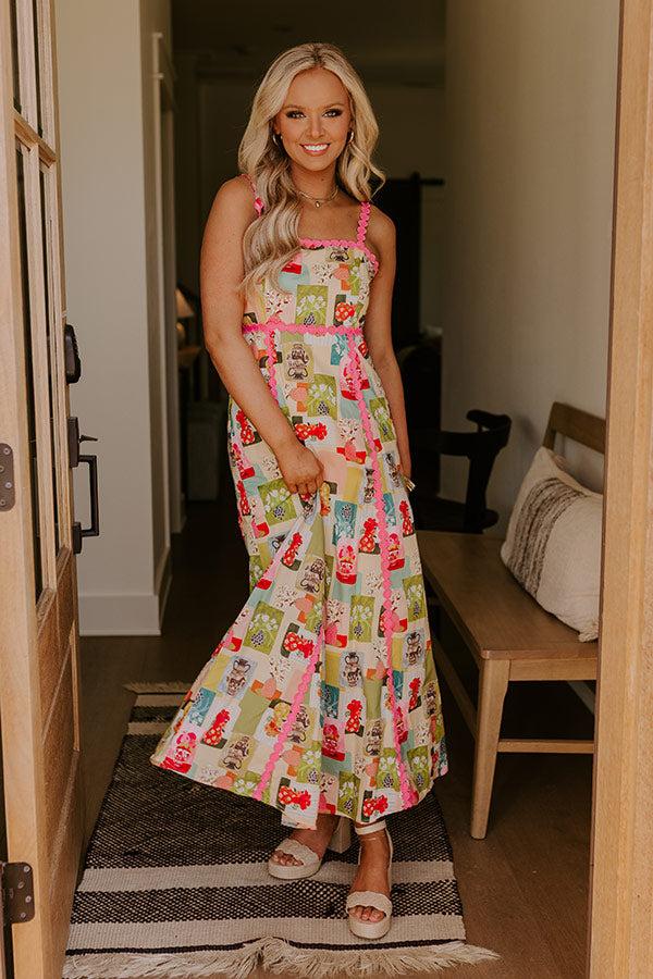 Wildflower Bouquet Midi Dress Product Image
