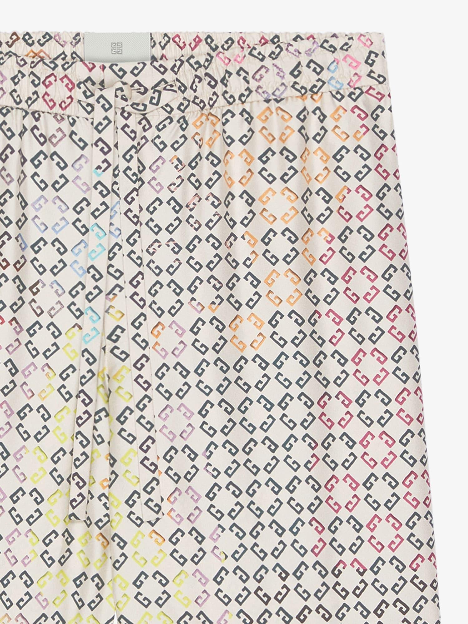 Multicolor pyjamas shirt in monogram 72 silk Product Image