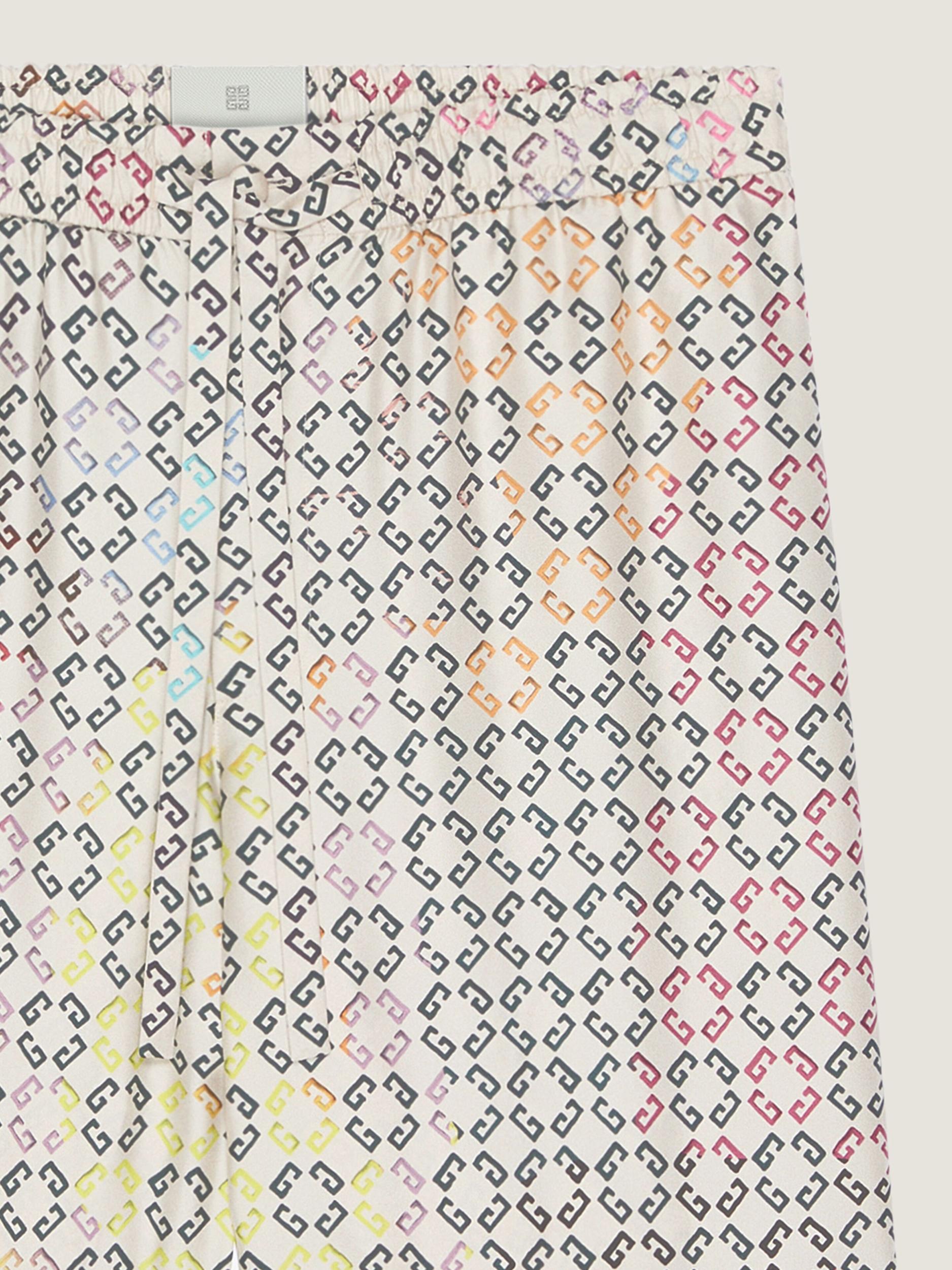 Multicolor pyjamas shirt in monogram 72 silk Product Image