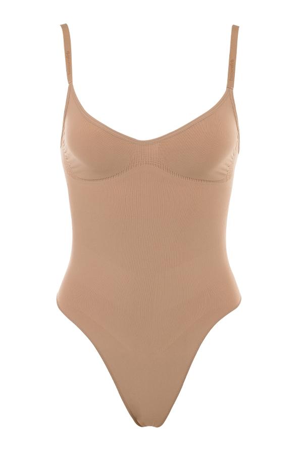  sculpting thong bodysuit cafe au lait - sale Product Image
