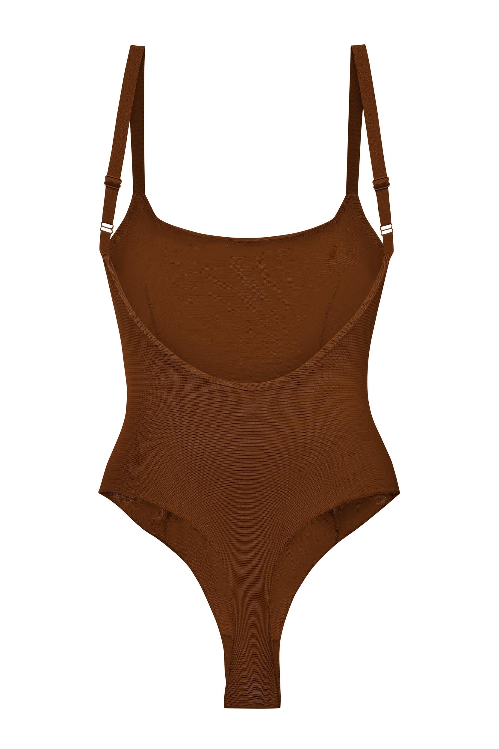 Soft Mesh Bodysuit in Chestnut Product Image