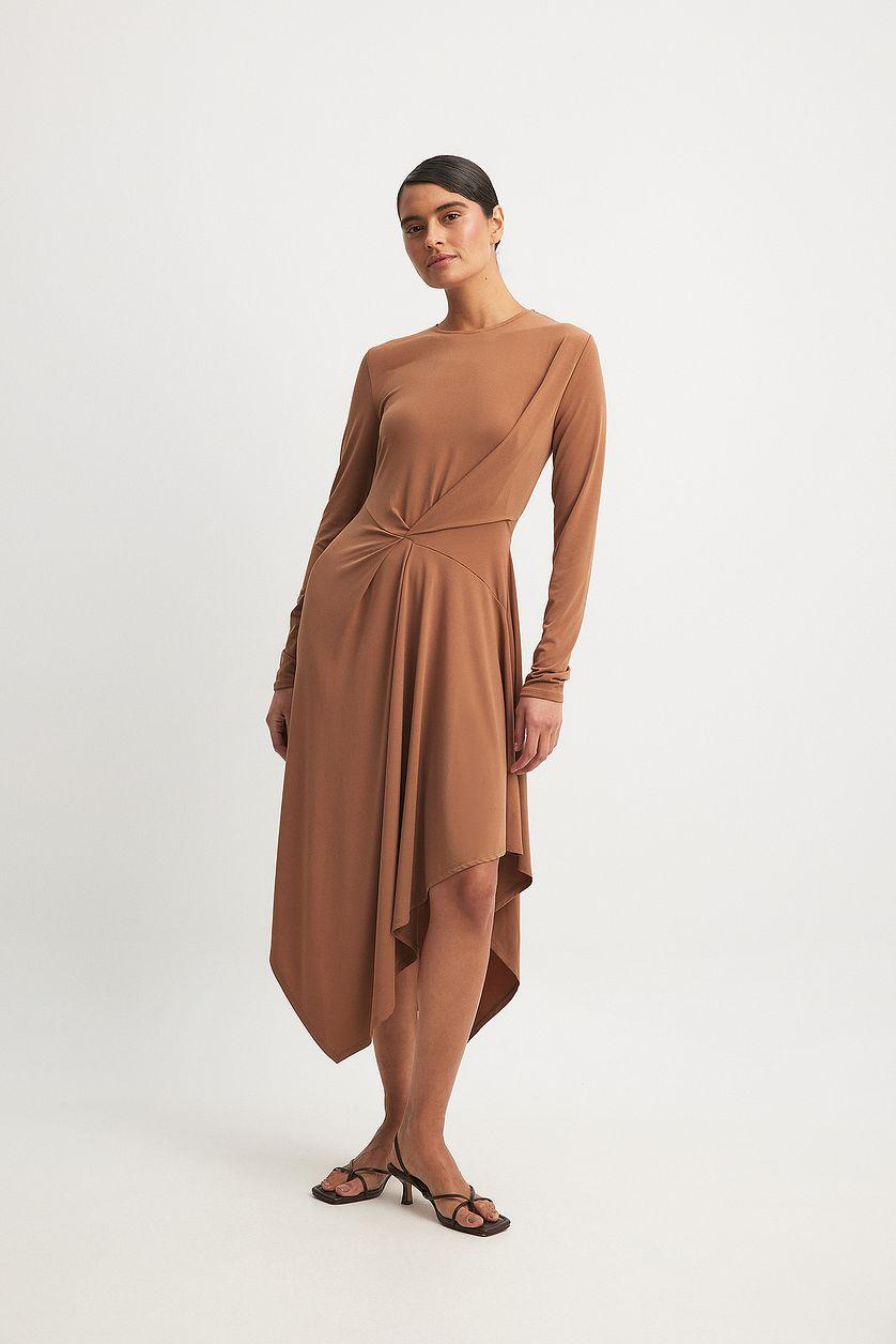 Draped Midi Dress Product Image