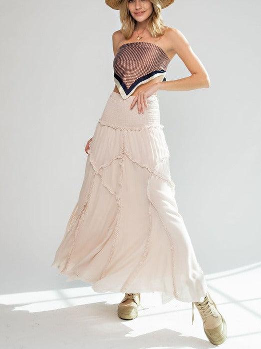 Flowy Ruffle Maxi Skirt & Dress Product Image