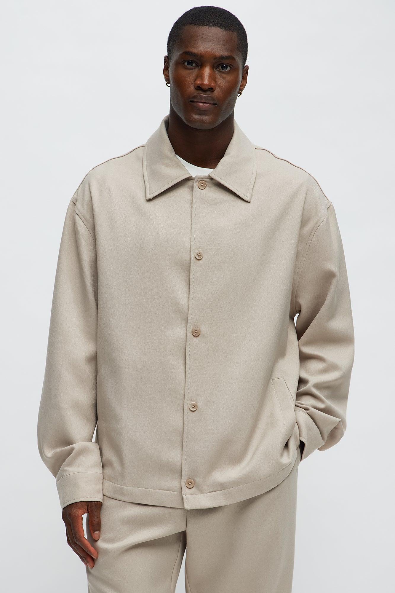 Relaxed Mara Overshirt - Tan Male Product Image