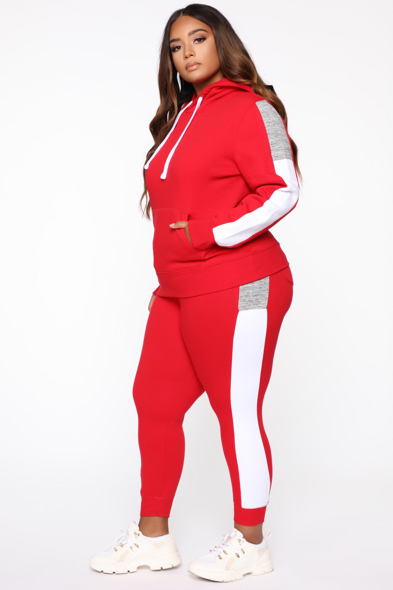 Analissa Pullover Hoodie - Red Product Image
