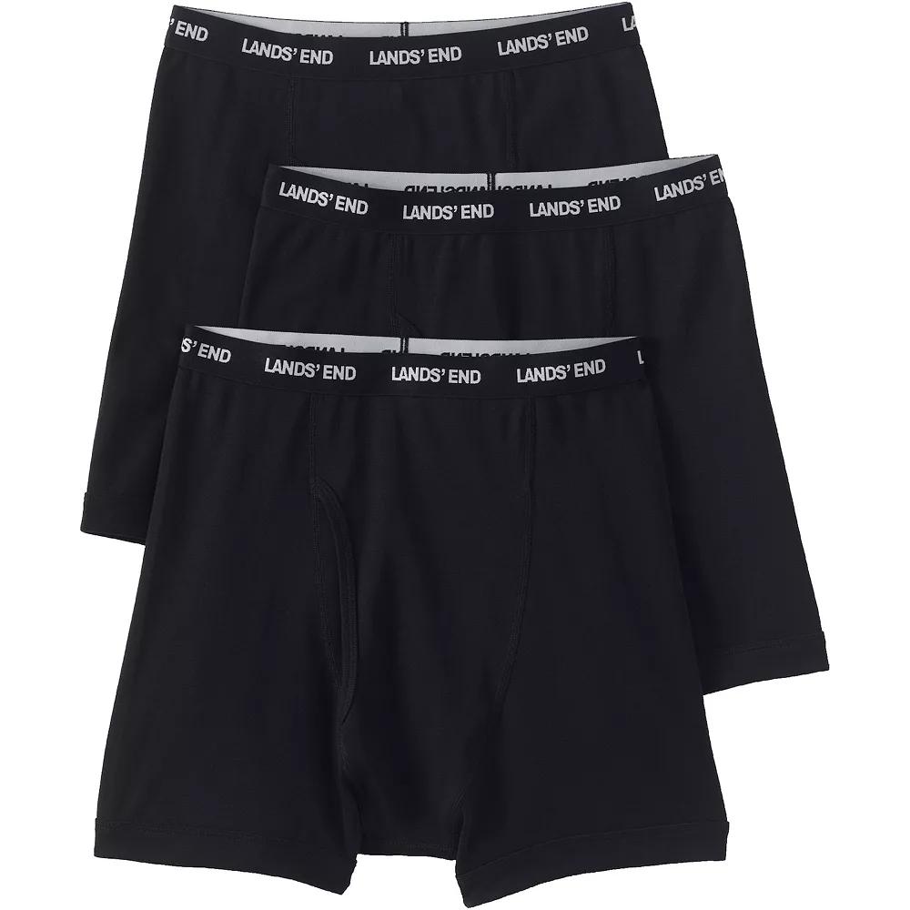 Big & Tall Lands' End 3-Pack Knit Boxer Briefs, Men's,  Product Image