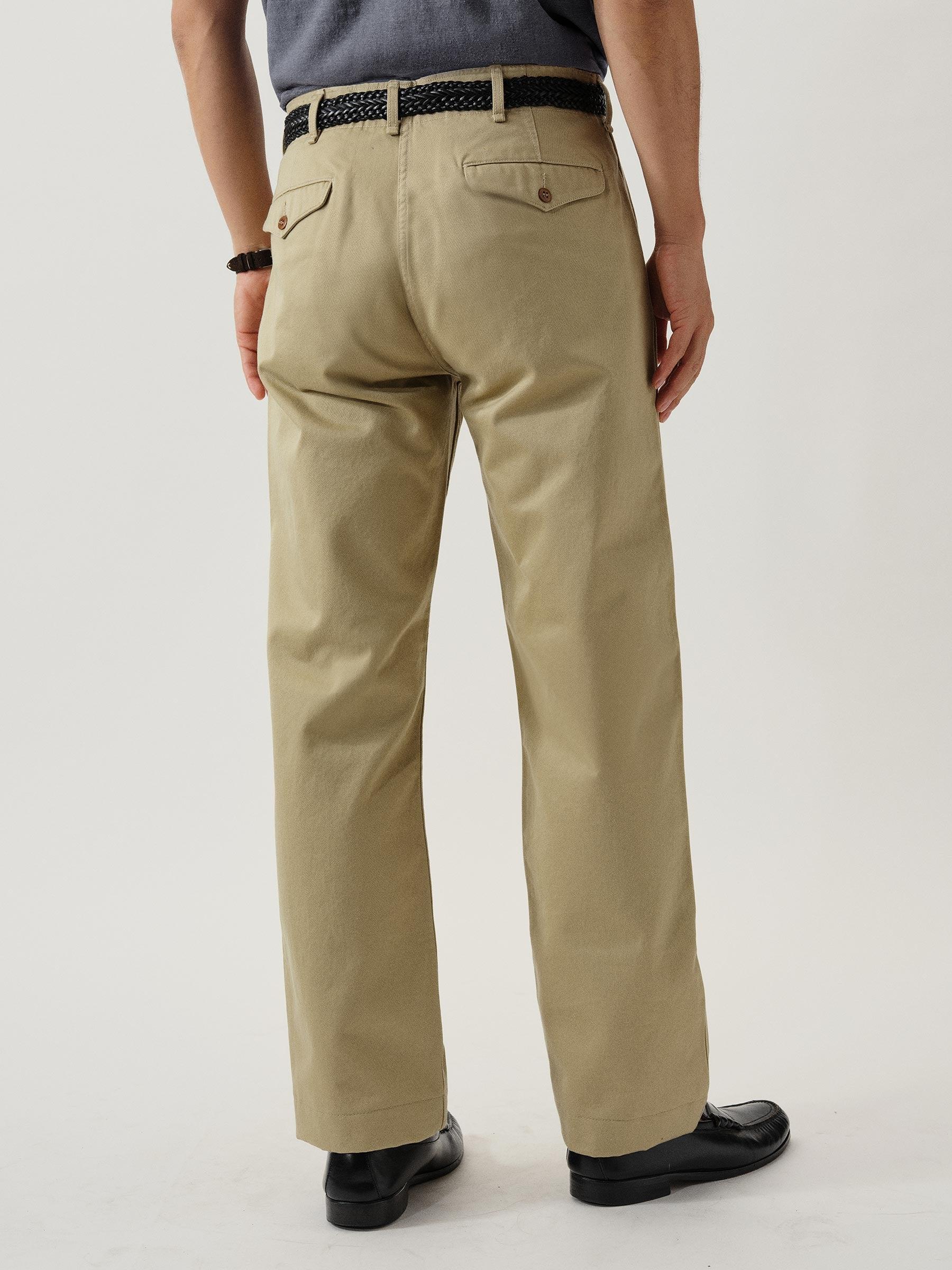 Uniform Khaki Paperback Twill Full Saddle Chino Product Image