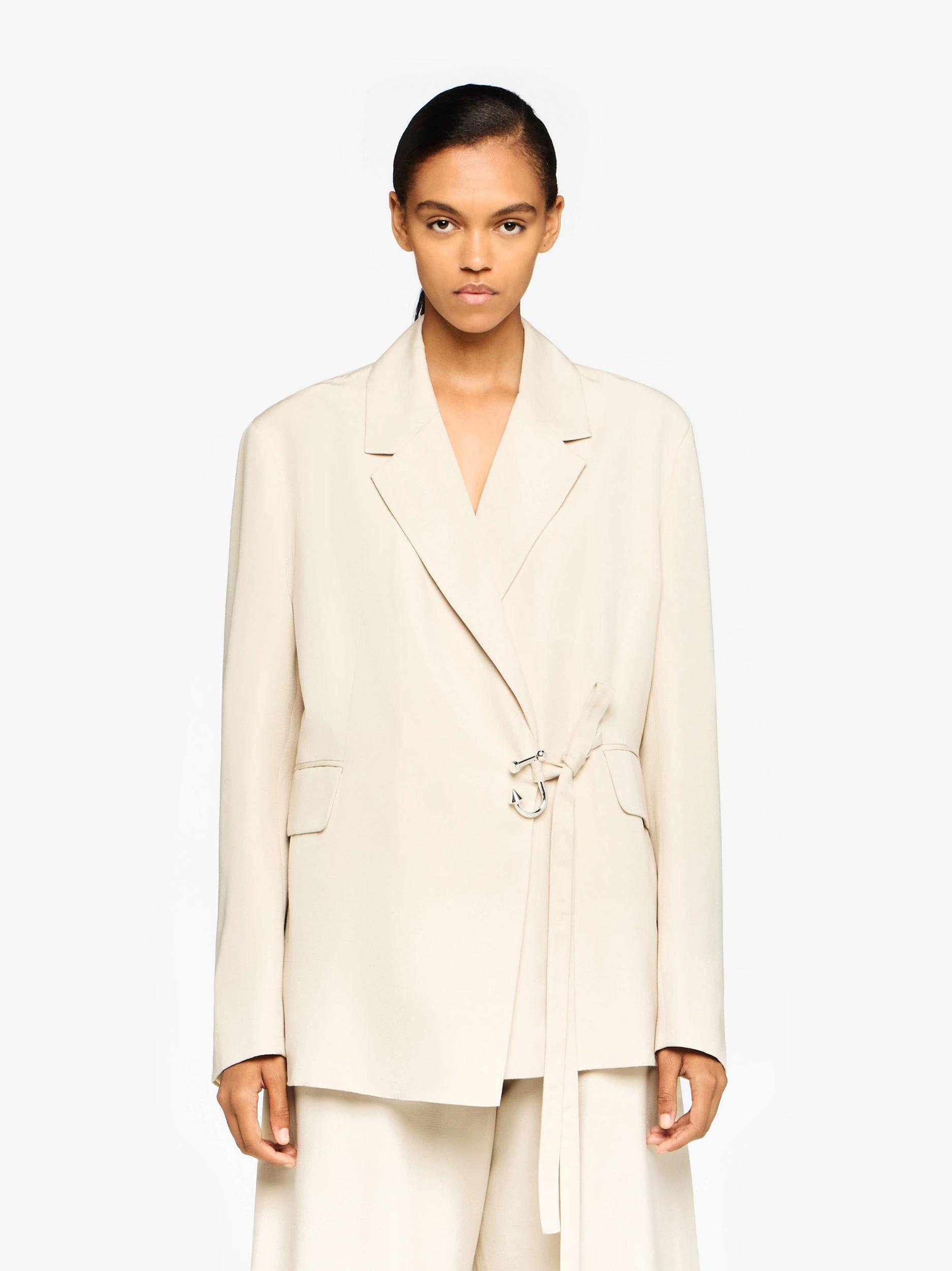 TAILORED WRAP BLAZER Product Image