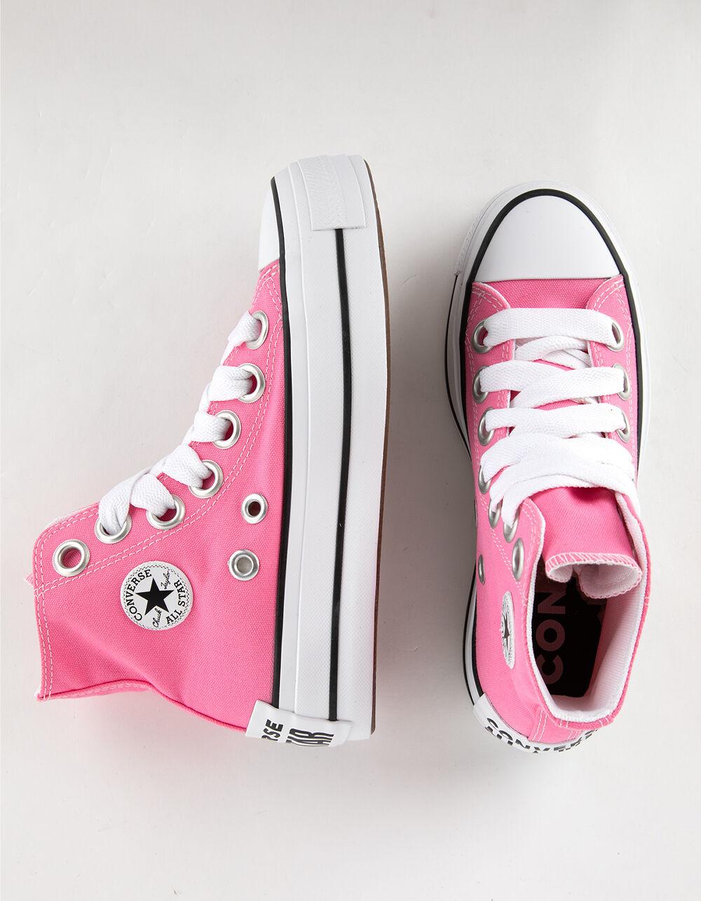 CONVERSE Chuck Taylor All Star Lift Platform Sketch Womens High Top Shoes - PINK Product Image