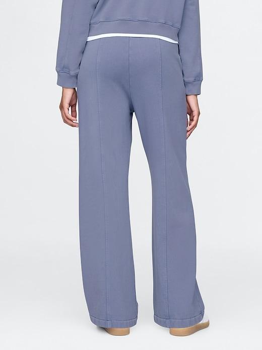 Heavyweight French Terry Seamed Wide-Leg Sweatpants Product Image