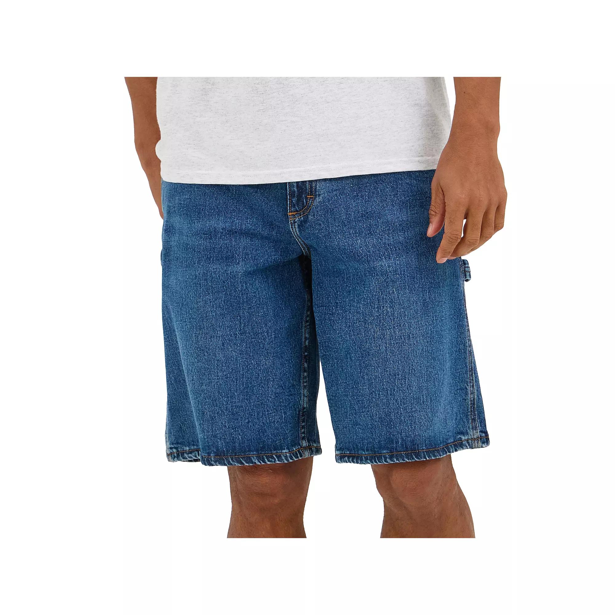 Men's Lee® 11-Inch Workwear Carpenter Denim Shorts, Size: 30, Mid Dark Product Image