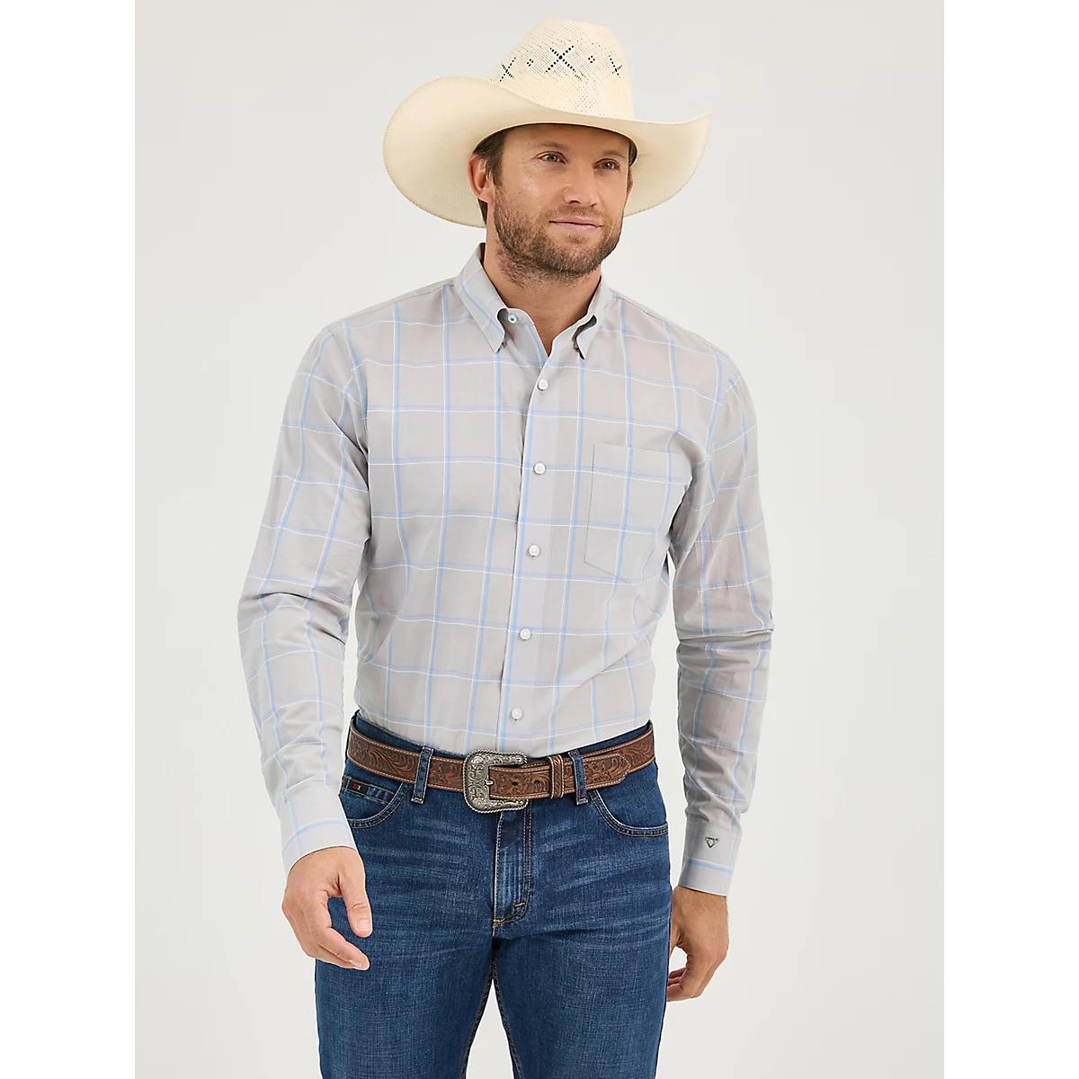 Men's Cody Johnson One Pocket Button Down Shirt in Ceramic Print Product Image