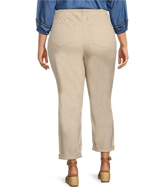 NYDJ Plus Size Margot Stretch Denim Girlfriend Jeans Product Image