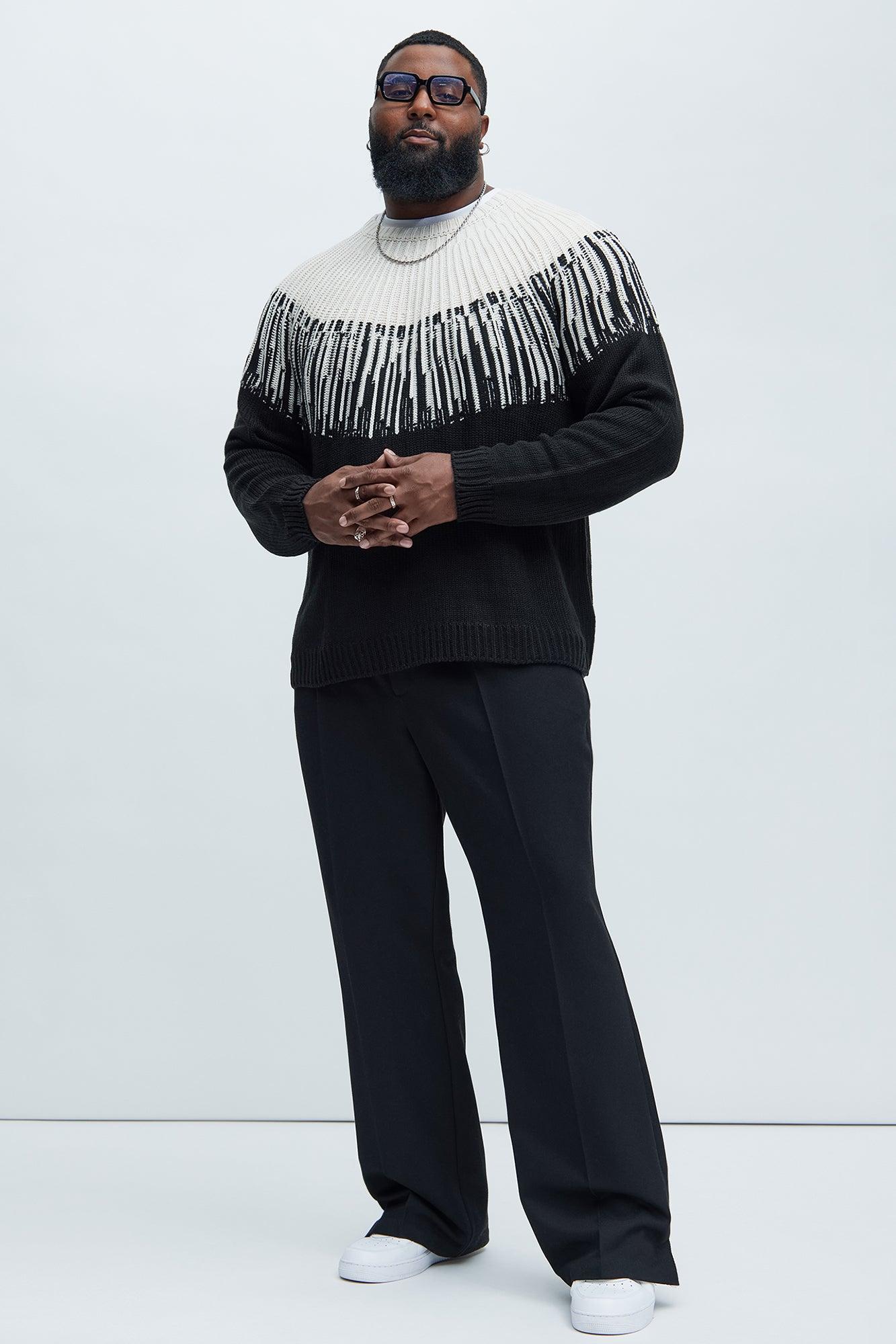 Radiant Crewneck Sweater - Black/combo Male Product Image