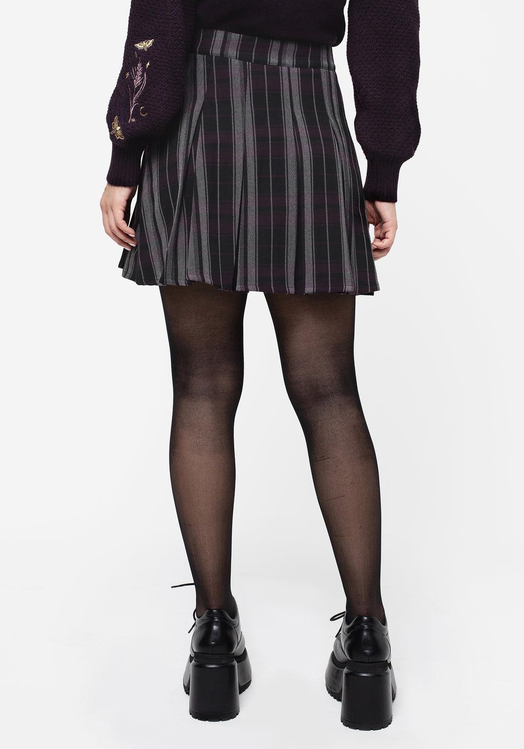 Gambit Check Pleated Mini Skirt Product Image